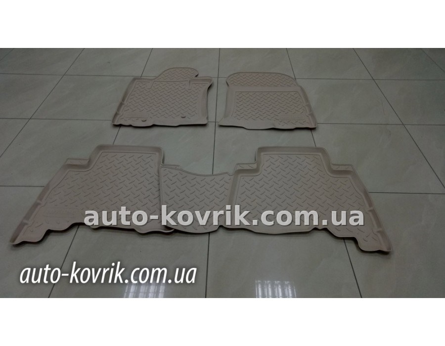 Полімерні килими салону для Тойоты LC 150 пятиместный 2013-> бежеві