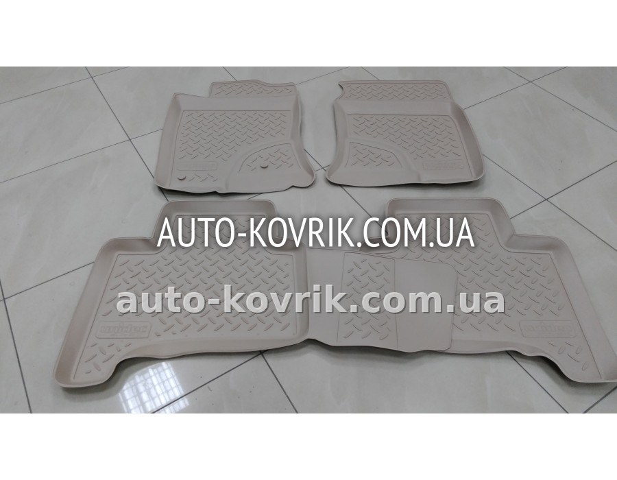 Полімерні килими салону для Тойоты LC 120 2002-2009 бежеві