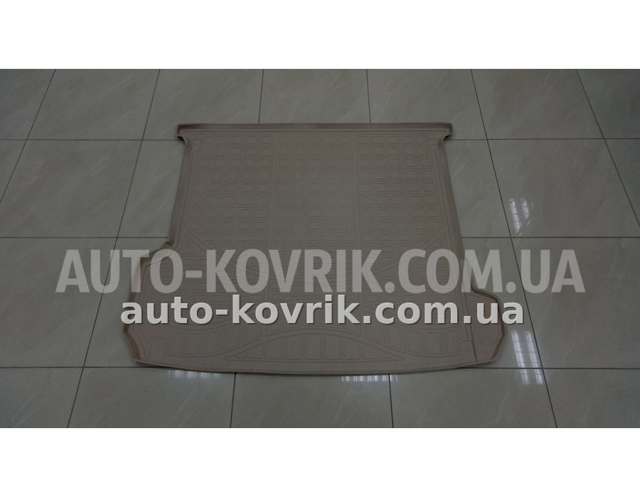 Килим в багажник Audi Q7 (7 мест с сложенным 3 рядом) 2015-> бежевый полимер — додаткове фото