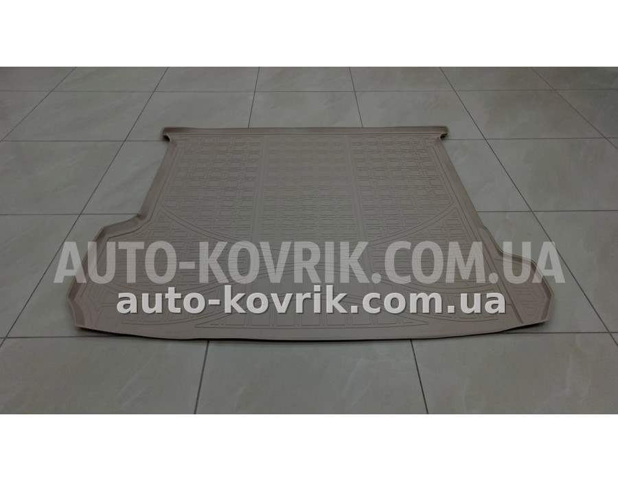 Килим в багажник Audi Q7 (7 мест с сложенным 3 рядом) 2015-> бежевый полимер