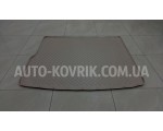 Килим в багажник Volkswagen Touareg 4-х зональный климат контроль 2010-> бежевый полимер — фото 1