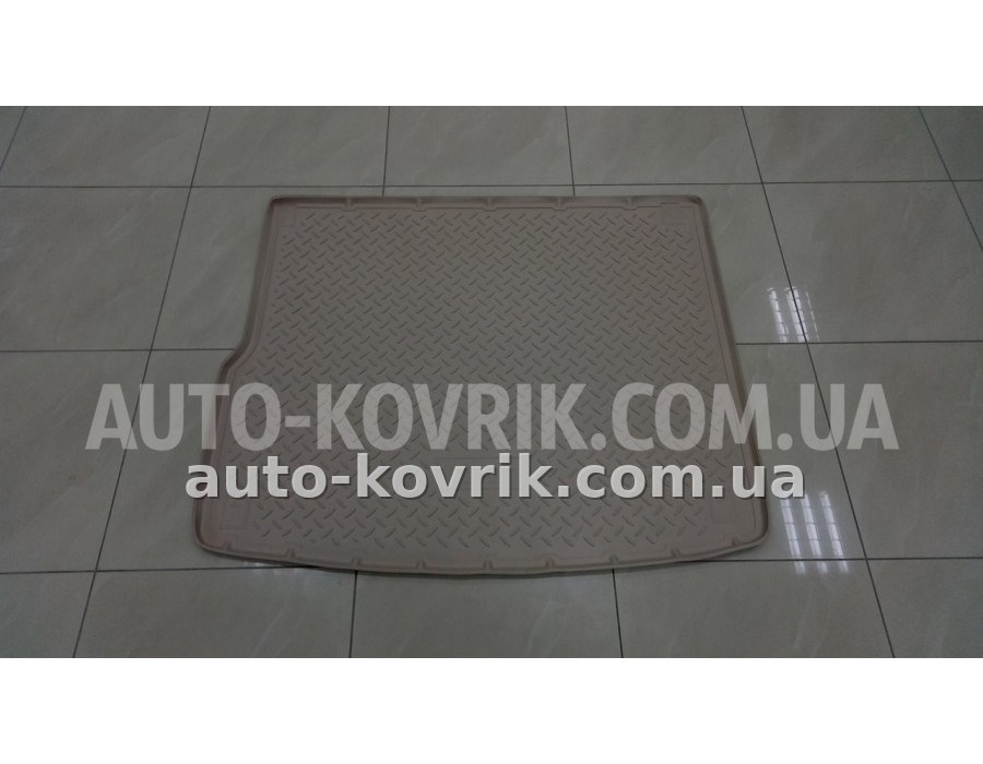 Килим в багажник Volkswagen Touareg 4-х зональный климат контроль 2010-> бежевый полимер — додаткове фото