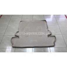 Килим в багажник Toyota Land Cruiser 200 семиместный 2007-> бежевый полимер