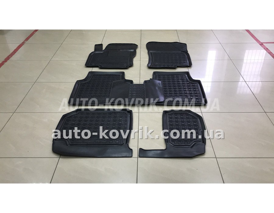 Килими в салон Поліуретанові на Skodu Kodiaq (7 мест) 2015->