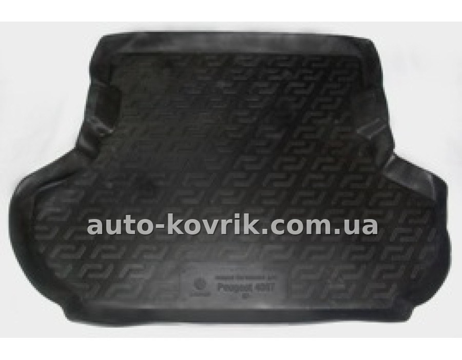 Килимок багажника на Пежо 4007 с 2007-2012 гумово-пластиковий