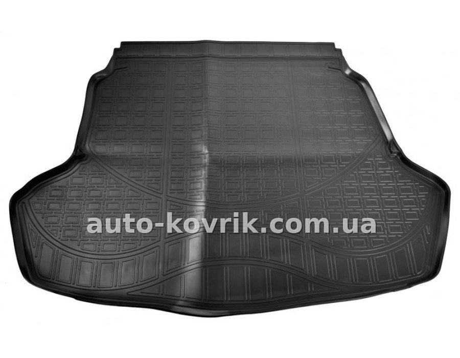 Килим в багажник Hyundai Sonata Sedan (c выступом под запаску) 2015-> полимер