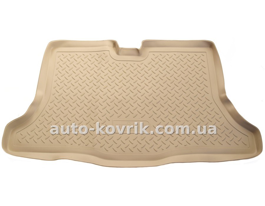 Килим в багажник Nissan Tiida Hatchback 2004-2015 бежевый полимер