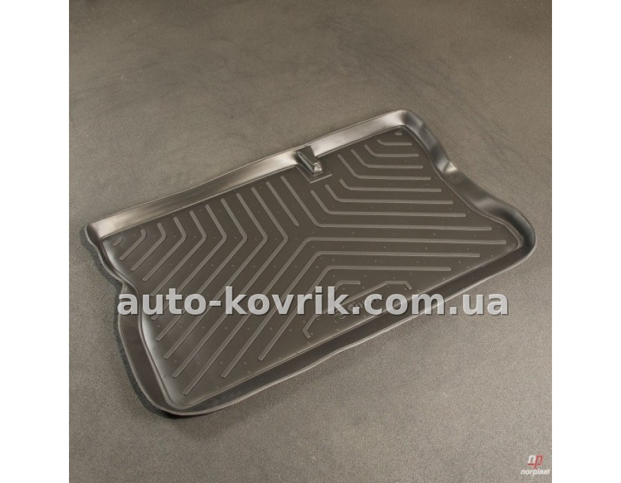 Килим в багажник Peugeot Partner (5-ти дверный пассажир) 2008-> гумово-пластиковий