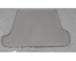 Килим в багажник Toyota Land Cruiser Prado 120 2002-2009 бежевый полимер — фото 1