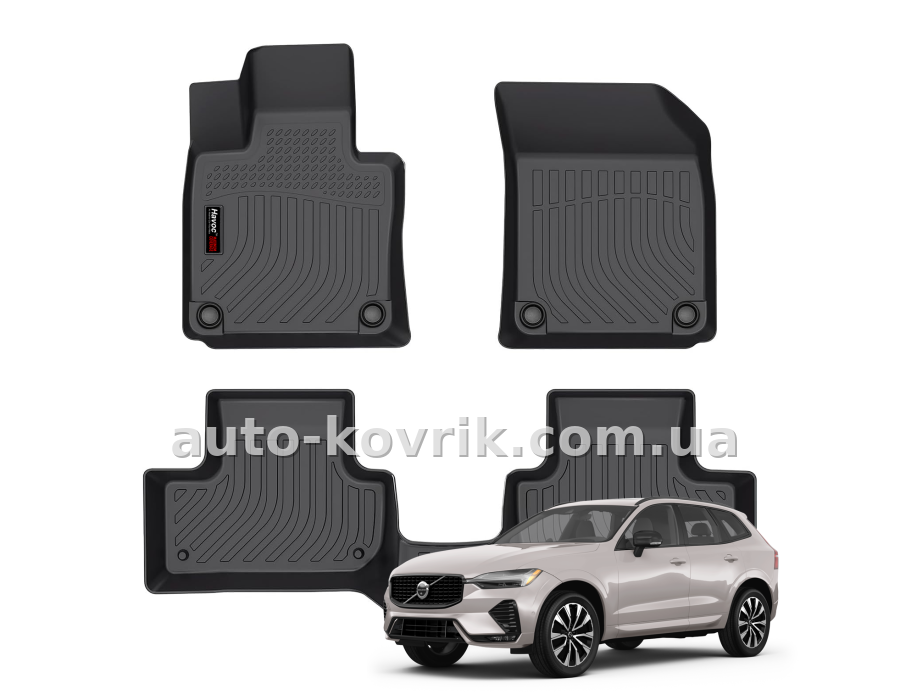 Всепогодні килимки в салон Volvo XC60 2018-2026 Havoc™ Maximum Coverage — додаткове фото