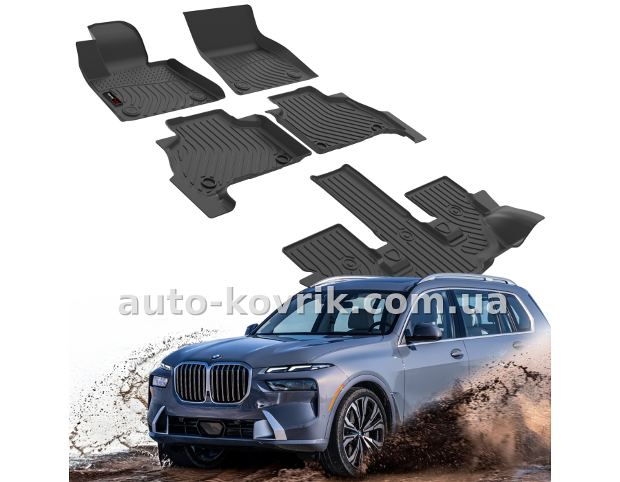 Всепогодні килимки в салон BMW X7 G07 6-Passenger 2019-2025 Havoc™ Maximum Coverage — додаткове фото