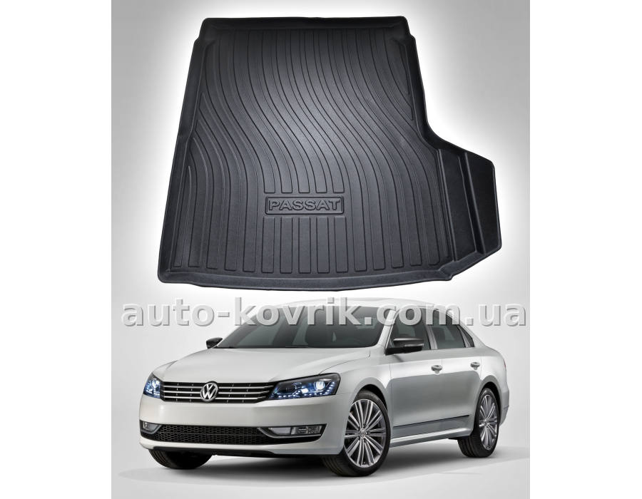 Килимок HAVOC 3D у багажник Volkswagen Passat NMS USA 2012–2019 — додаткове фото