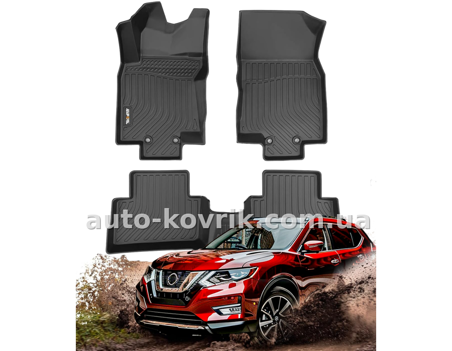 Всепогодні килимки в салон Nissan ХTrail/Rogue 2014-2021 Havoc™ Maximum Coverage — додаткове фото