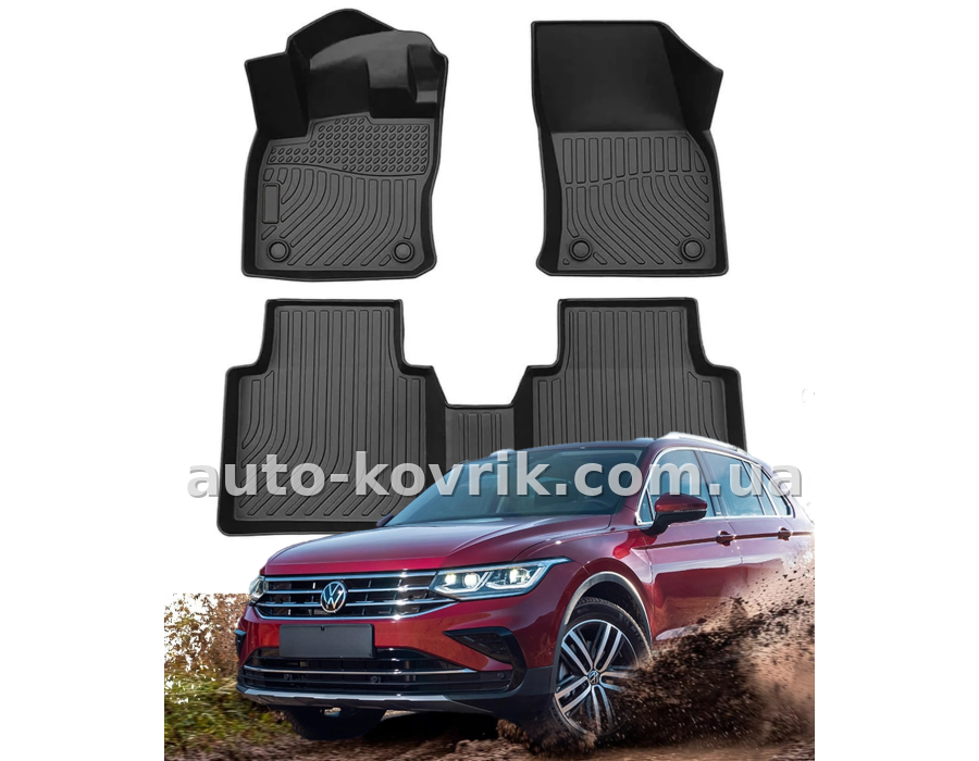 Всепогодні килимки в салон VW Tiguan 2016-2024 Havoc™ Maximum Coverage — додаткове фото