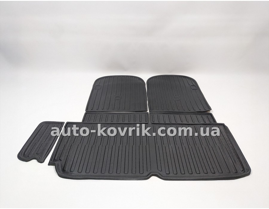 Килимок HAVOC 3D у багажник Tesla Model X I, рестайл 2021–2024, 6 та 7 місць