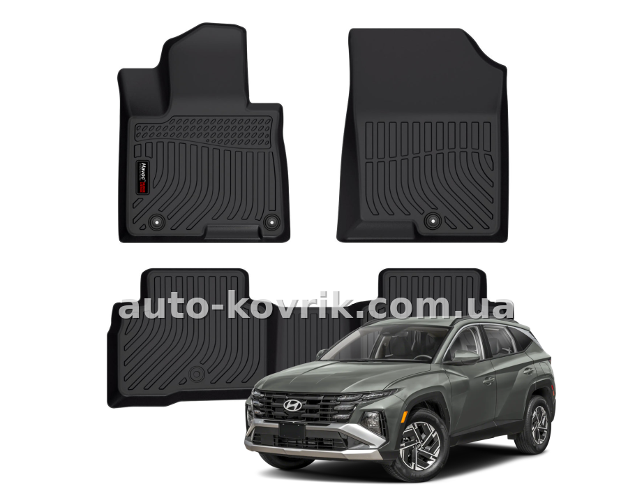 Всепогодні килимки в салон Hyundai Tucson NX4 Hybrid 2022-2026 Havoc™ Maximum Coverage — додаткове фото