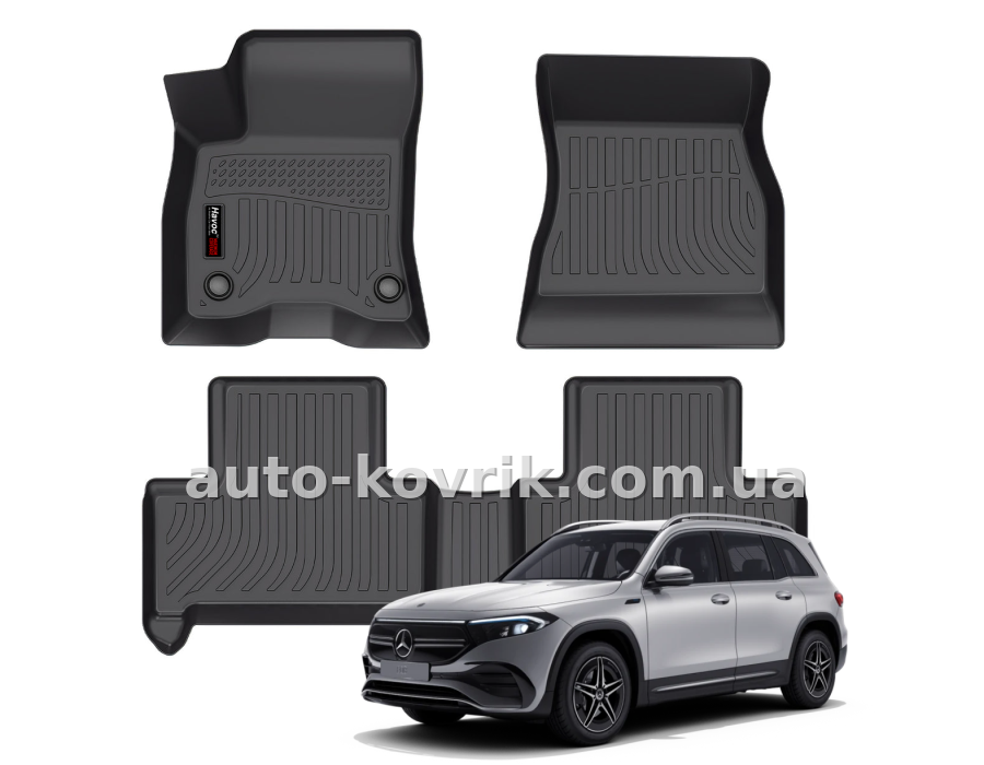 Всепогодні килимки в салон Mercedes EQB SUV X243 250+/300/350 2022-2026 Havoc™ Maximum Coverage — додаткове фото