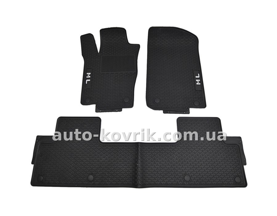 Mercedes ML W-166 2011-2019 Оригінальні килимки HAVOC гумові в салон повний комплект
