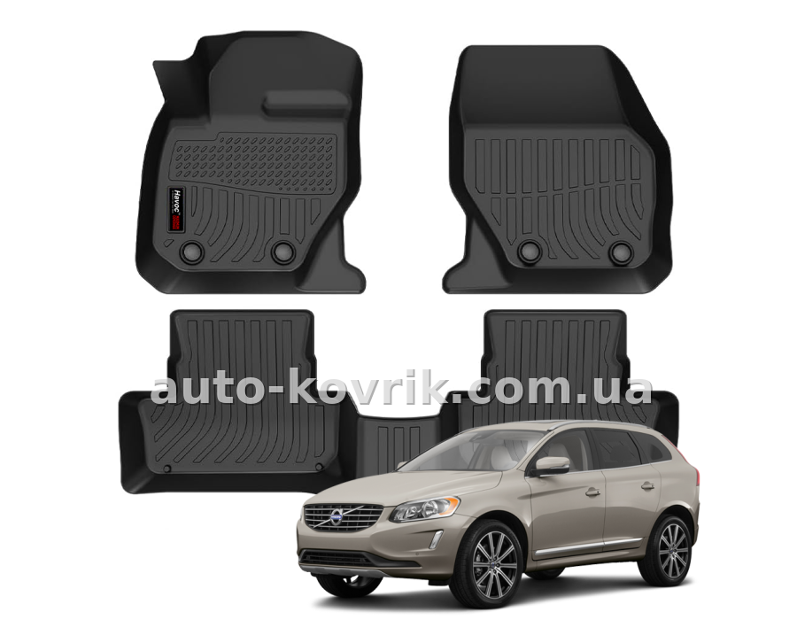 Всепогодні килимки в салон Volvo XC60 2010-2017 Havoc™ Maximum Coverage — додаткове фото