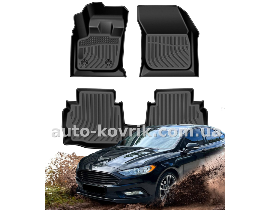 Всепогодні килимки в салон Ford Fusion 2012-2017 Havoc™ Maximum Coverage — додаткове фото