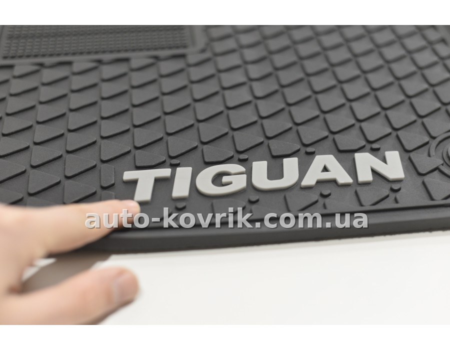 VW Tiguan з 2007 по 2016 Оригінальні килимки HAVOC гумові в салон with LOGO
