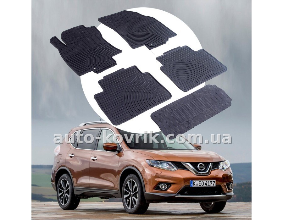 Nissan X-Trail T32 з 2014 Оригінальні килимки HAVOC гумові в салон повний комплект — додаткове фото