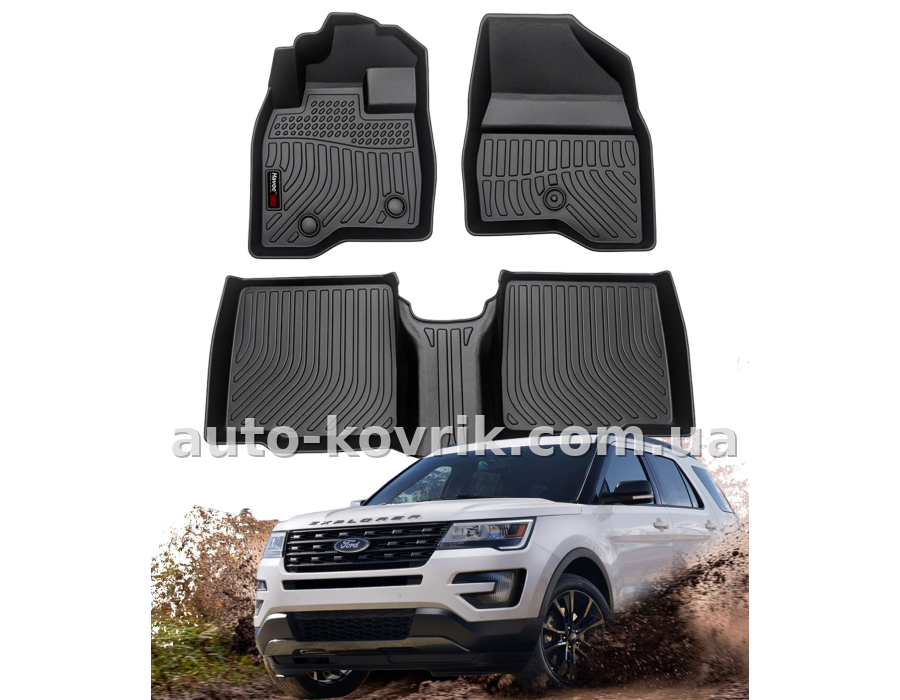 Всепогодні килимки в салон Ford Explorer 2010-2019 Havoc™ Maximum Coverage — додаткове фото