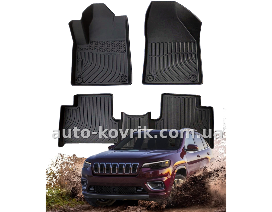 Всепогодні килимки в салон Jeep Cherokee 2014-2024 Havoc™ Maximum Coverage — додаткове фото