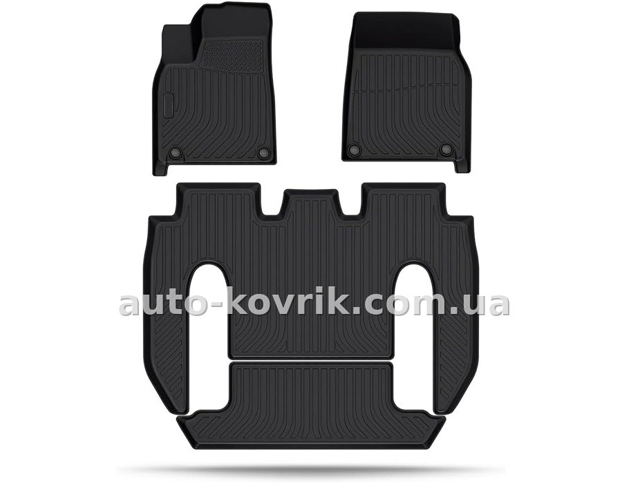 Всепогодні килимки в салон Tesla Model X 2022-2024 6 seater Havoc™ Maximum Coverage
