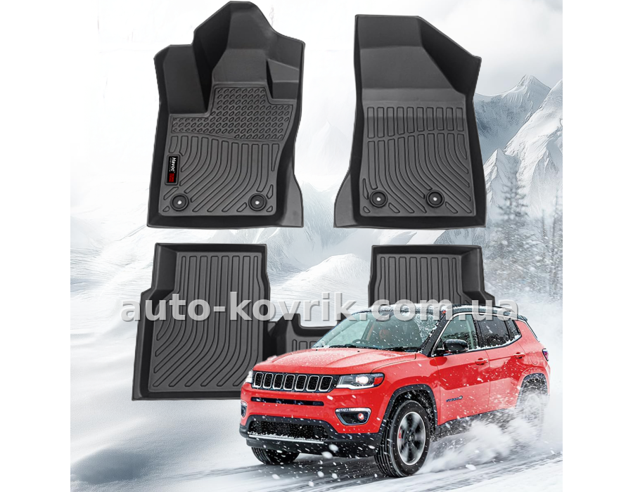 Всепогодні килимки в салон Jeep Compass 2017-2025 Havoc™ Maximum Coverage — додаткове фото