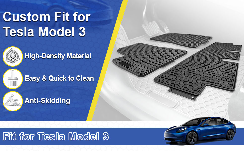 Килимки HAVOC Originals для Tesla Model 3 2017–2024.